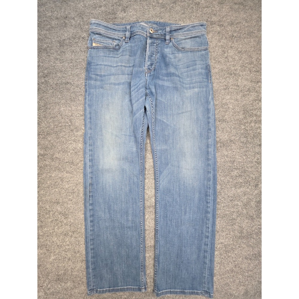 Diesel Viker Jeans Men's 33 x 30 Blue Regular Straight Leg Stretch Made USA